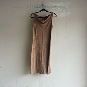 Tan Sleeveless Dress